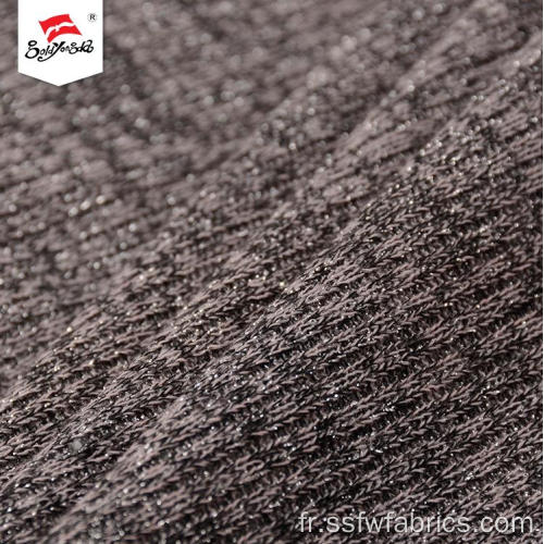 Tissu métallique rayonne tricoté élégant à la mode